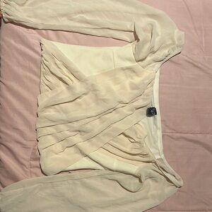 Elegant Cream Women's Top